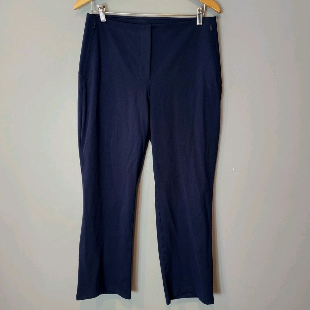 Lululemon Smooth Fit Pull-On High-Rise Cropped Pants Womens Size 10 Navy Blue